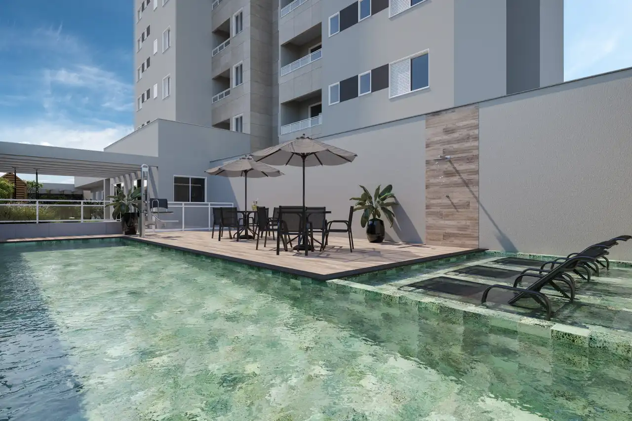 Apartamento à venda no Sky Raja Residence, com 2 quartos e 59m² - Única Consultoria Imobiliária