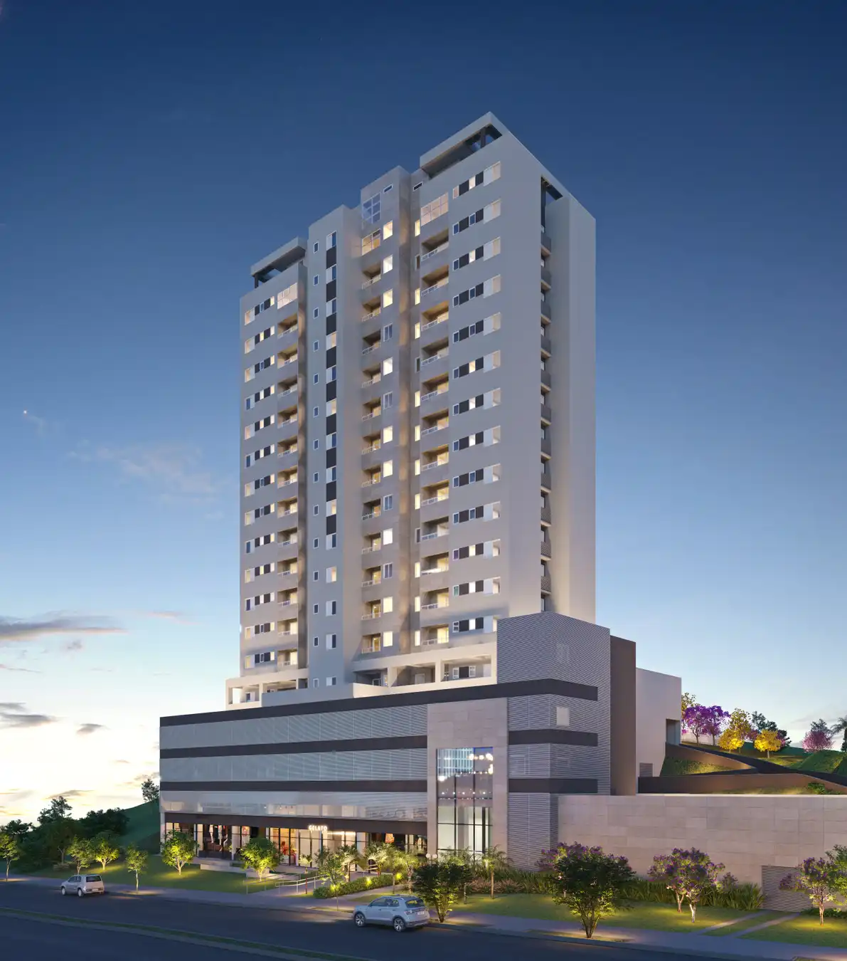 Apartamento à venda no Sky Raja Residence, com 2 quartos e 59m² - Única Consultoria Imobiliária