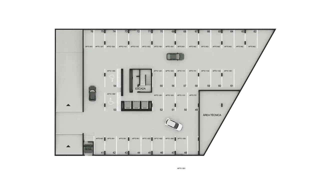 Garagem -  2º subsolo