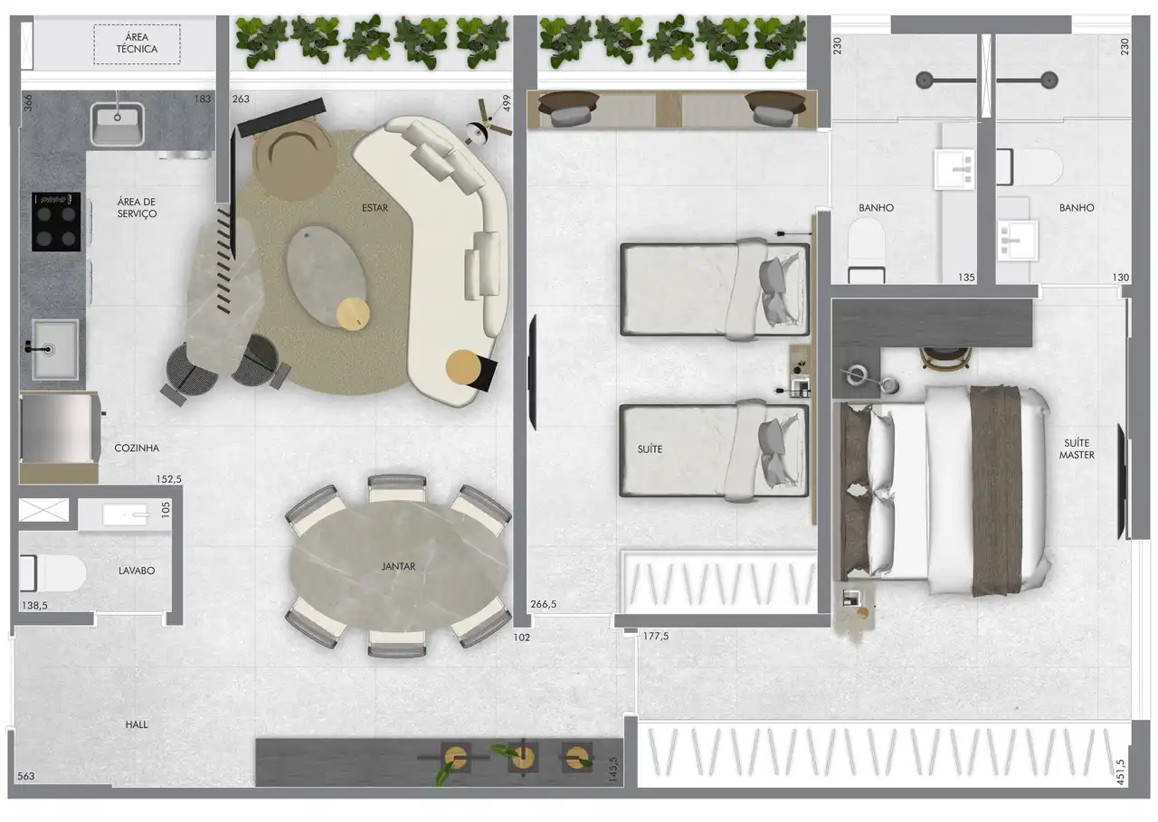 Planta -  - Vila Sereno Imóveis