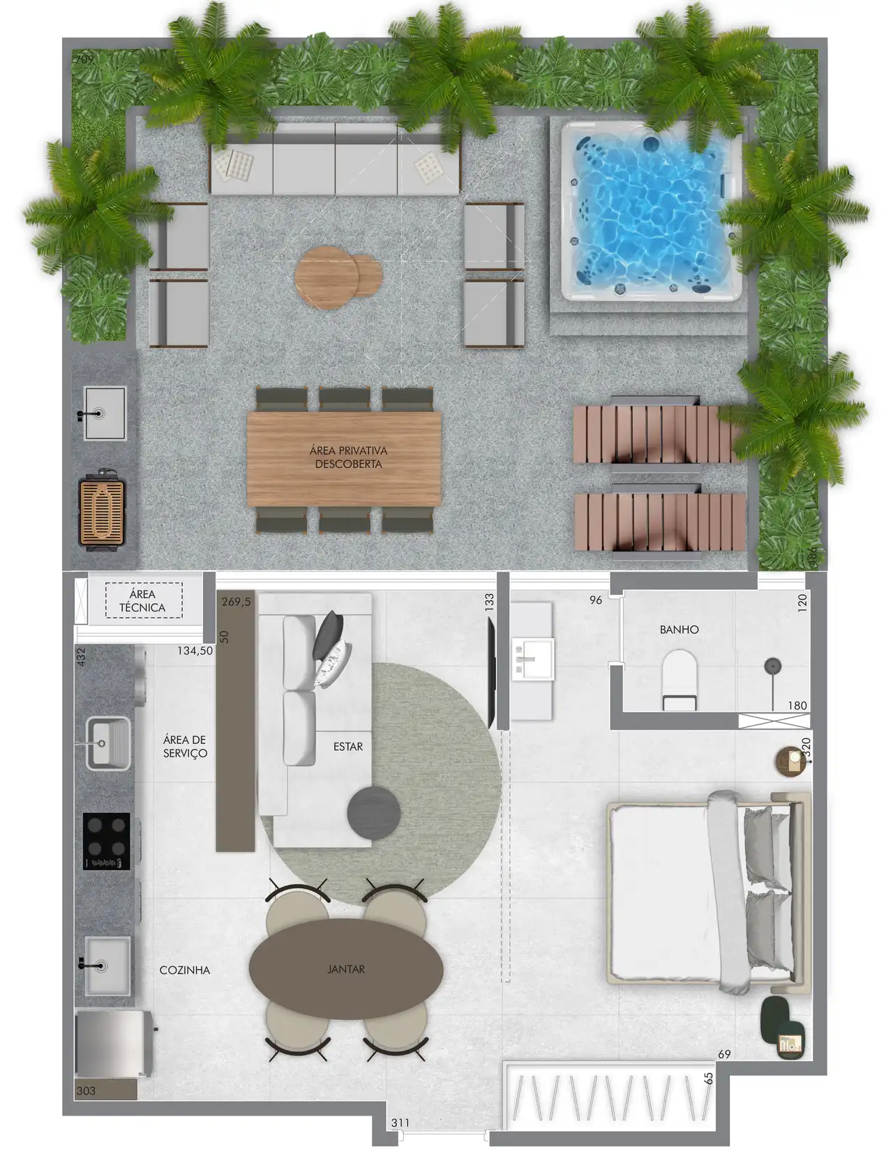 Planta -  - Vila Sereno Imóveis