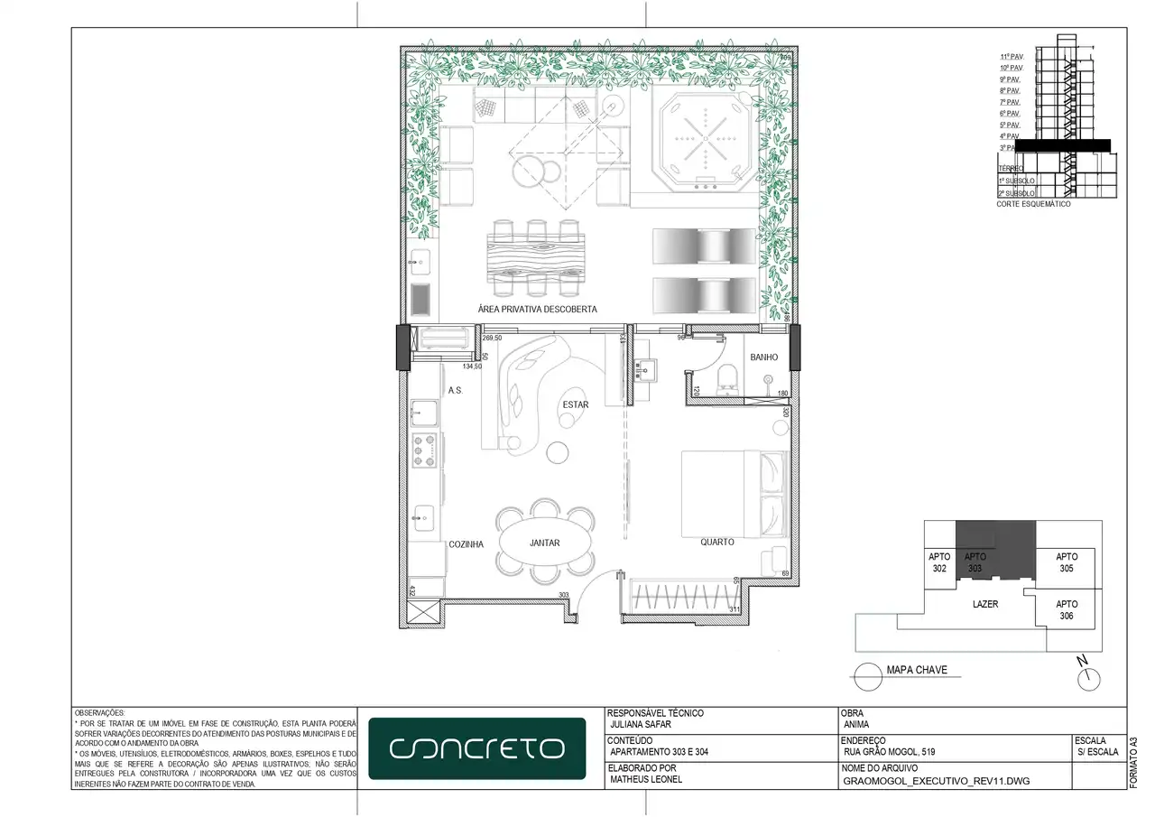 Planta -  - VERSALHES IMÓVEIS