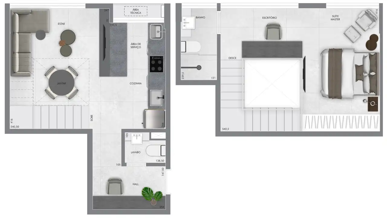 Planta -  - Vila Sereno Imóveis