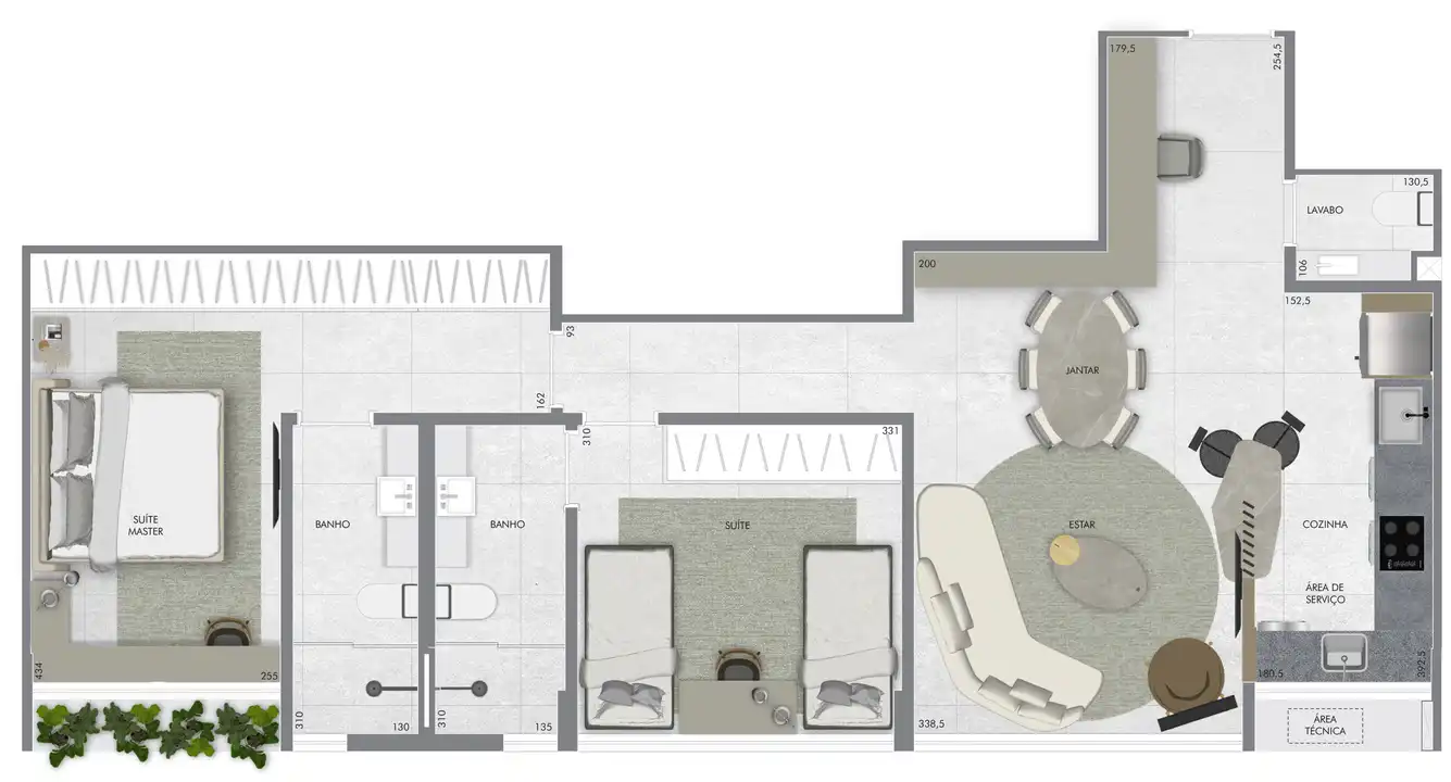 Planta -  - Vila Sereno Imóveis