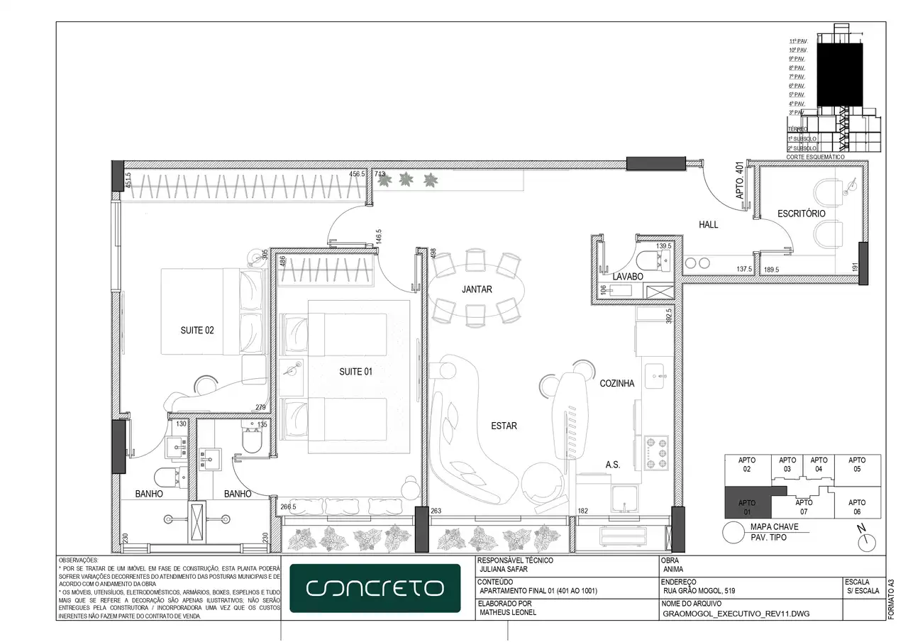 Planta -  - VERSALHES IMÓVEIS