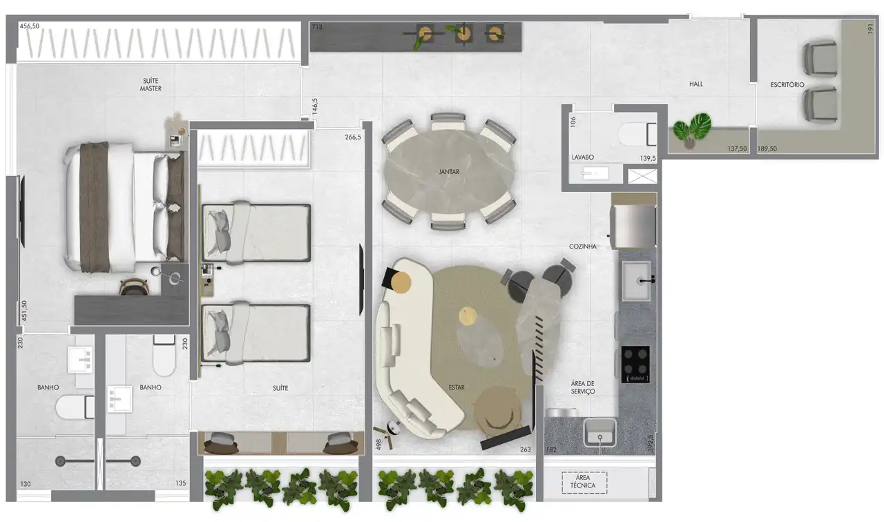 Planta -  - Vila Sereno Imóveis