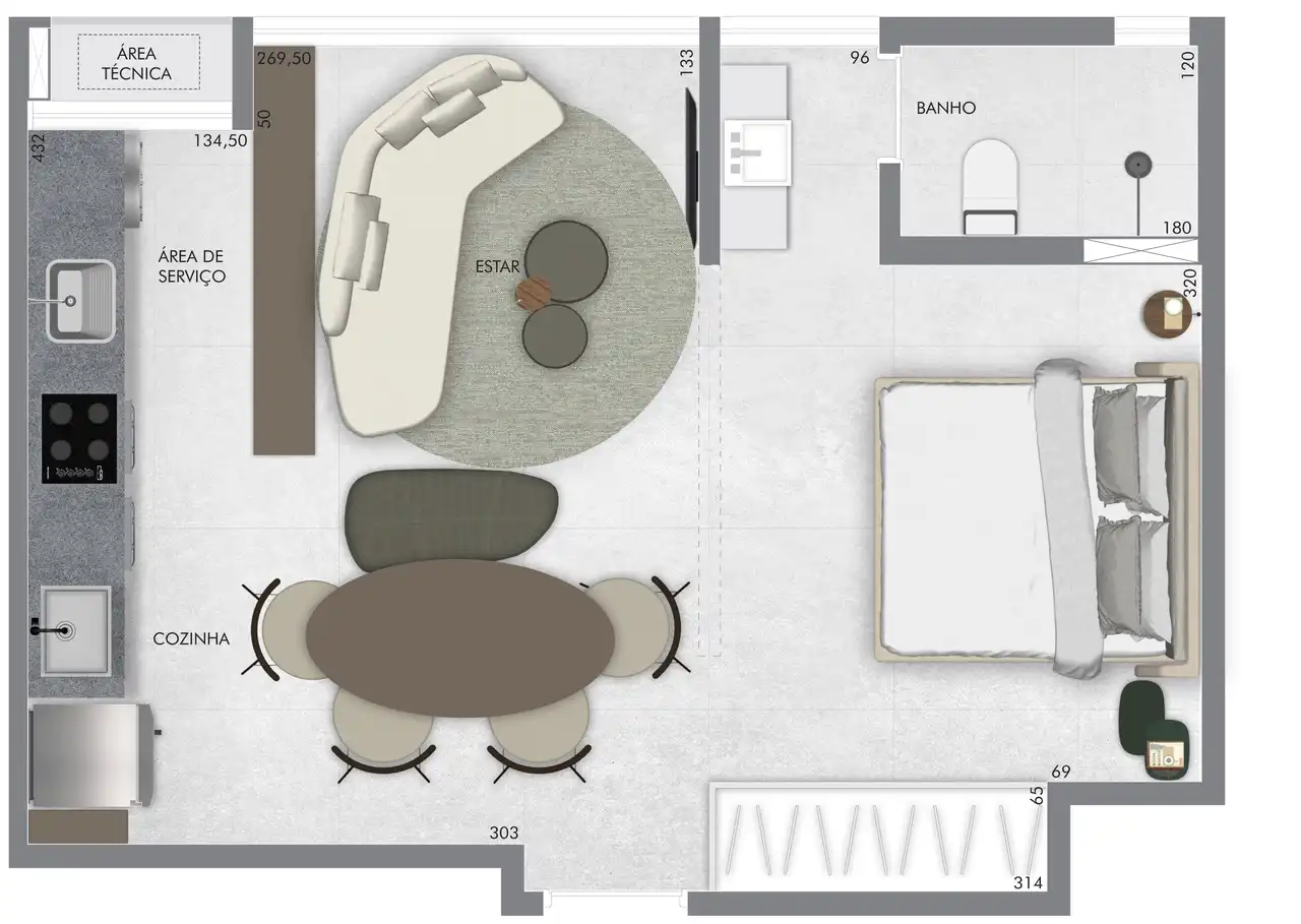 Planta -  - Vila Sereno Imóveis