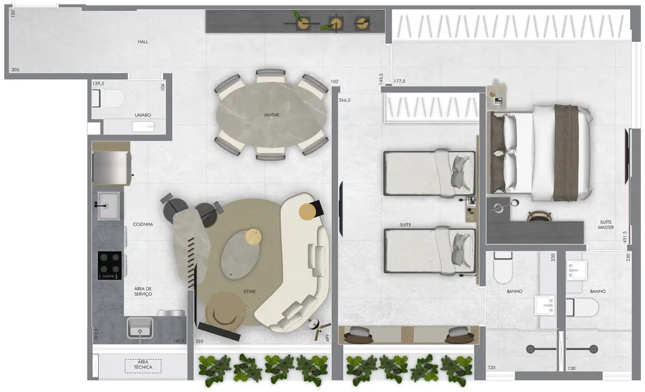 Planta -  - Vila Sereno Imóveis