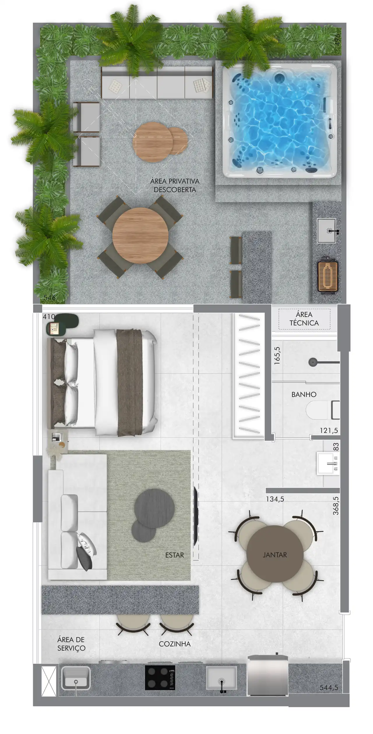 Planta -  - Vila Sereno Imóveis