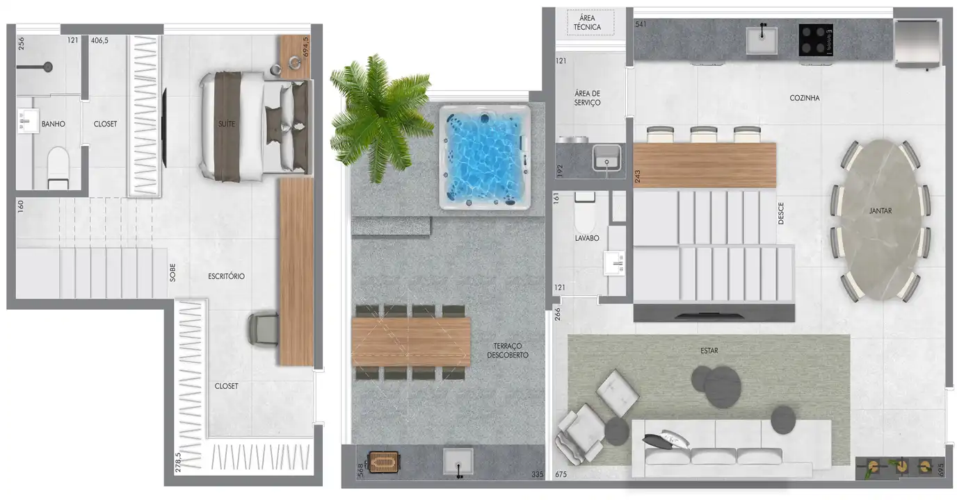 Planta -  - Vila Sereno Imóveis