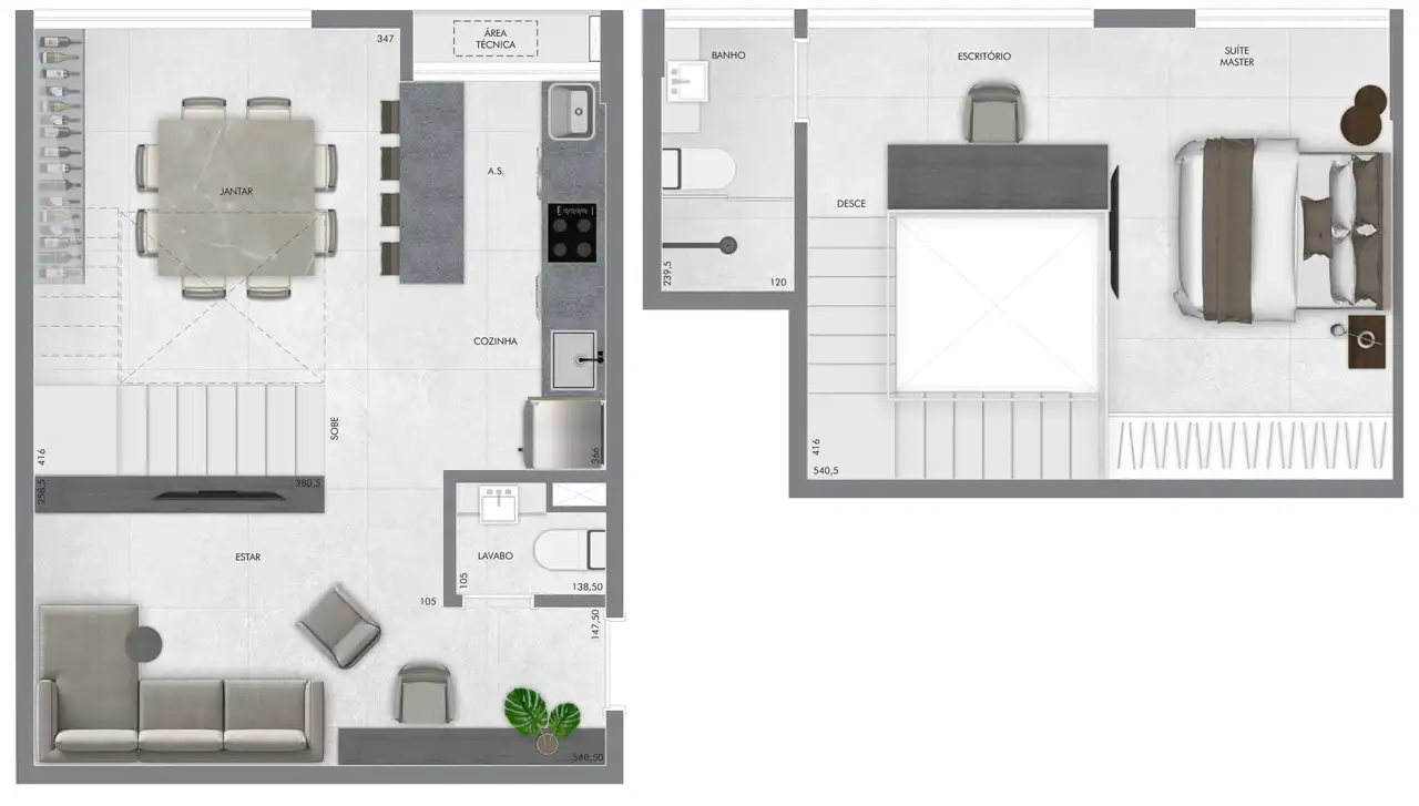 Planta -  - Vila Sereno Imóveis