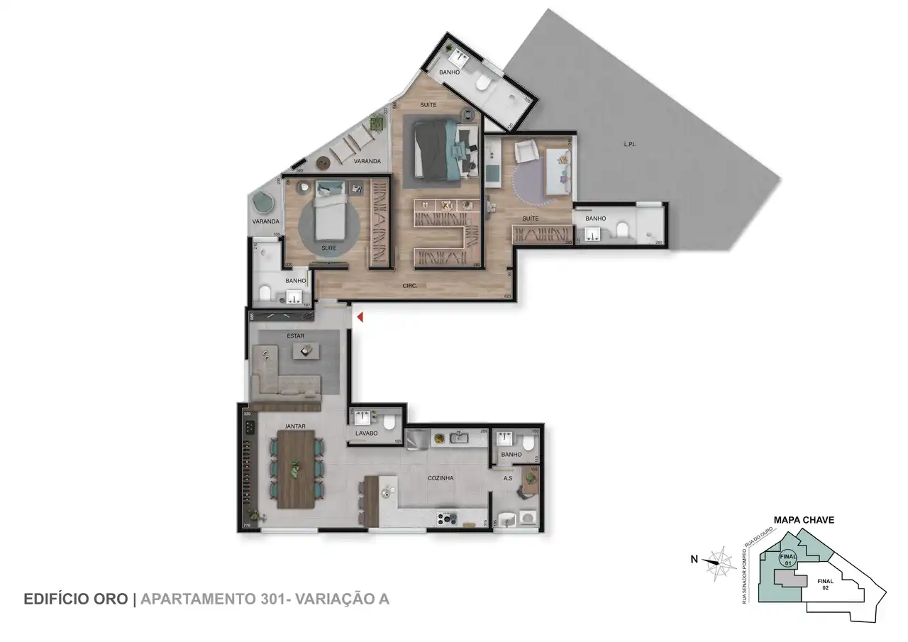 Apartamento de 3 quartos, 101m² no bairro Serra, em Belo Horizonte | Eu Corretor