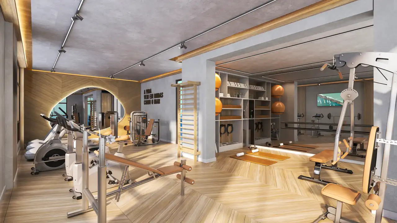 Academia - Apartamento à venda no La Mar Jaguaribe, com 3 quartos e 115m²