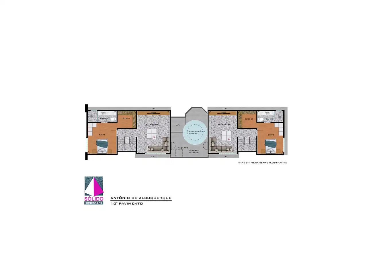 Planta -  - Única Consultoria Imobiliária