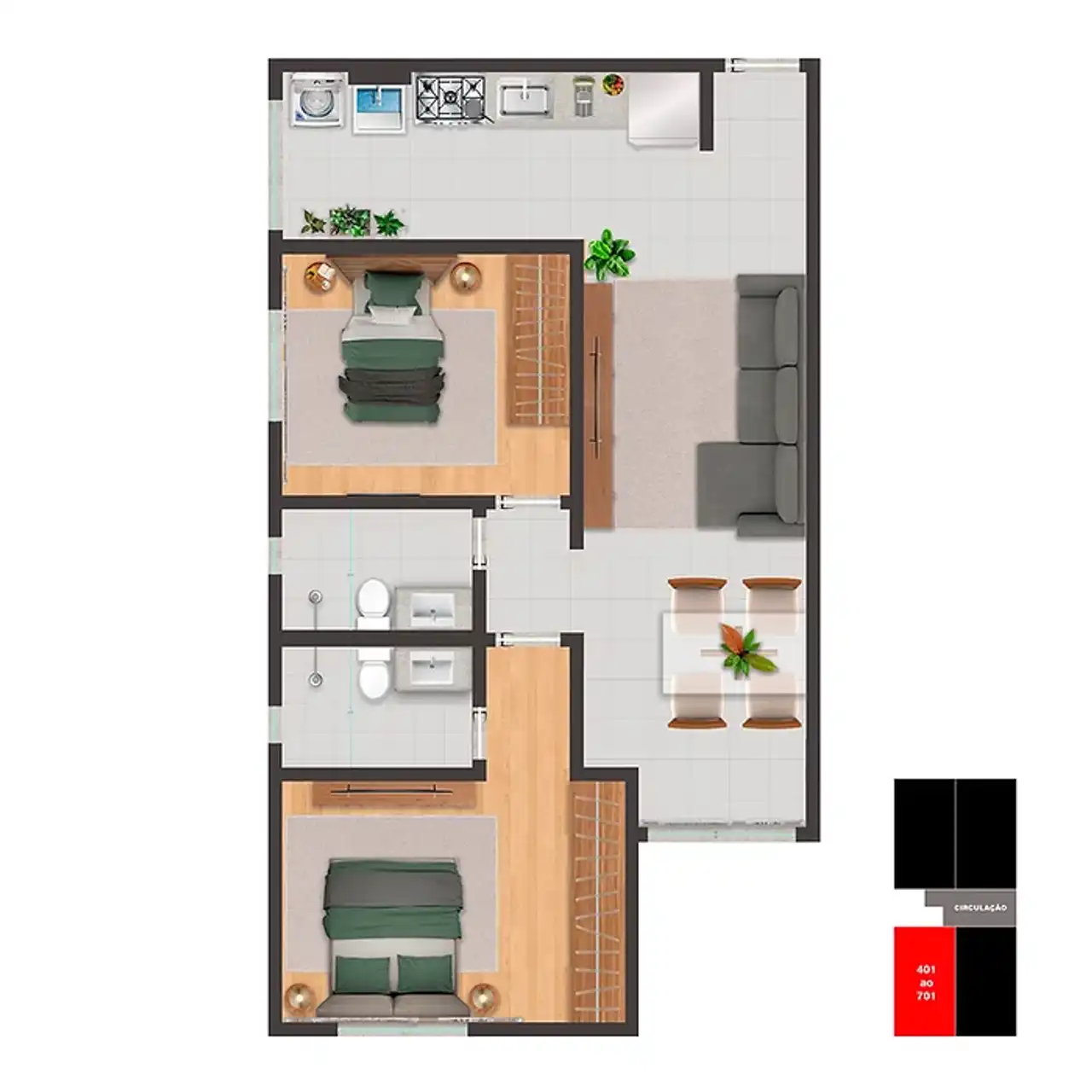 Planta -  - FHN Imóveis