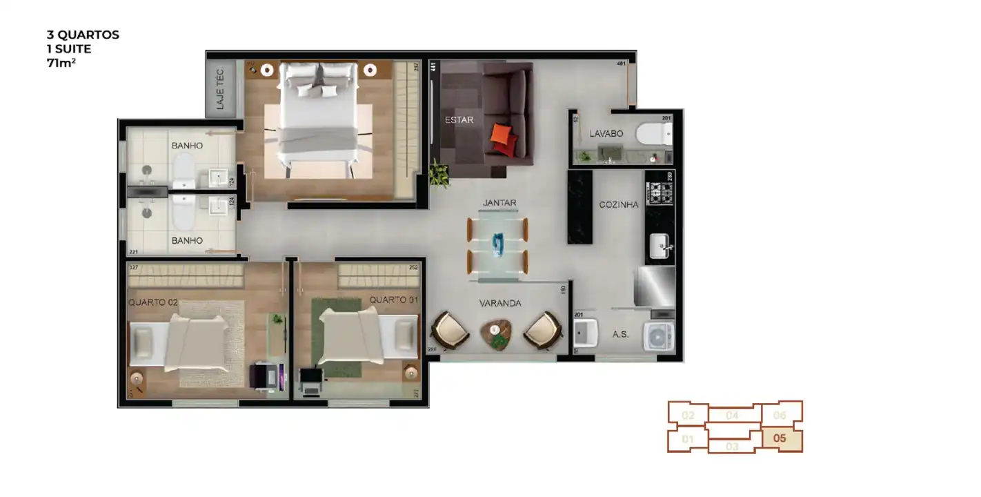 Planta -  - Vila Sereno Imóveis
