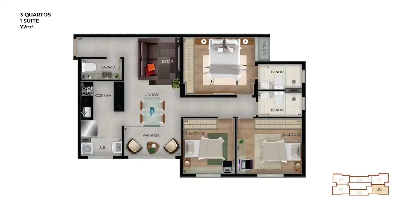 Planta -  - Vila Sereno Imóveis