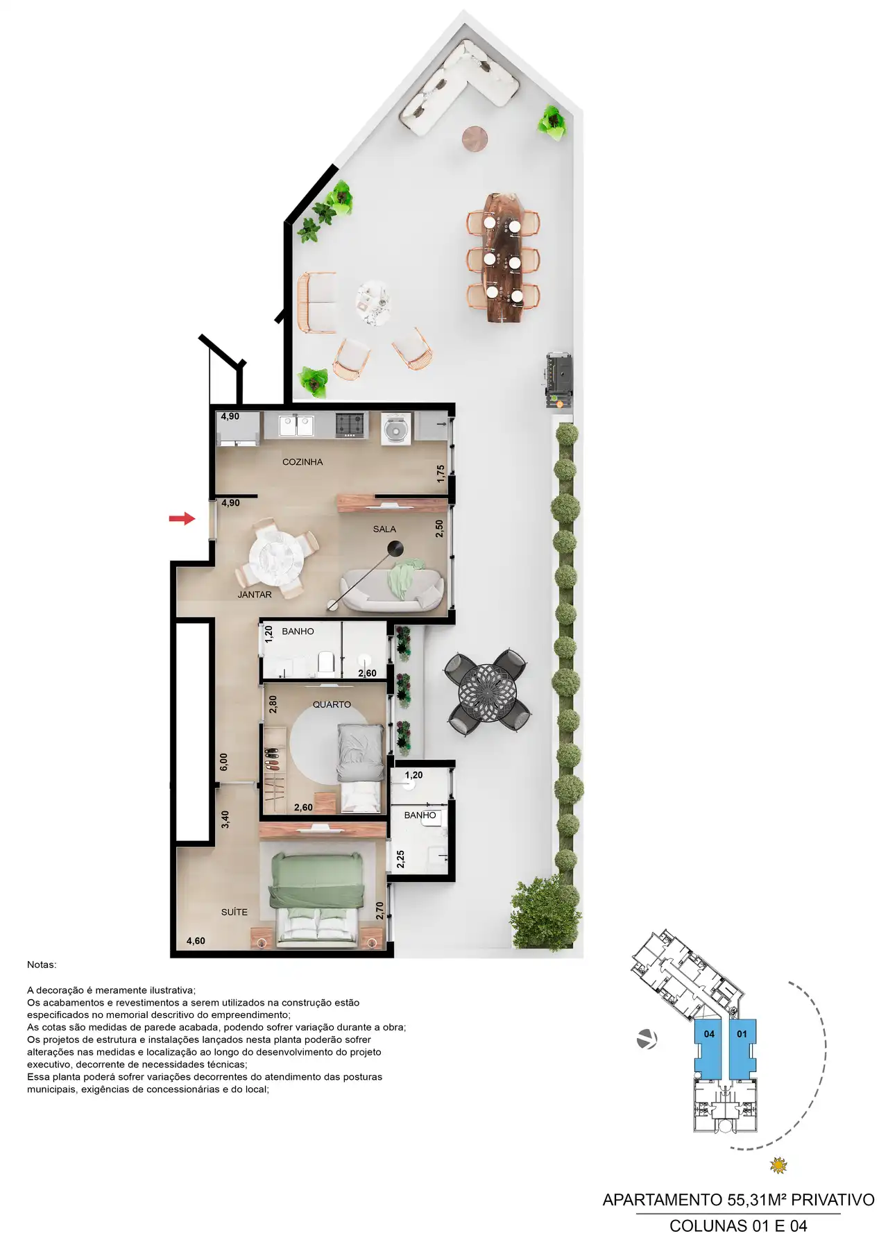 Cobertura, 1 quarto, 56 m² - Foto 31