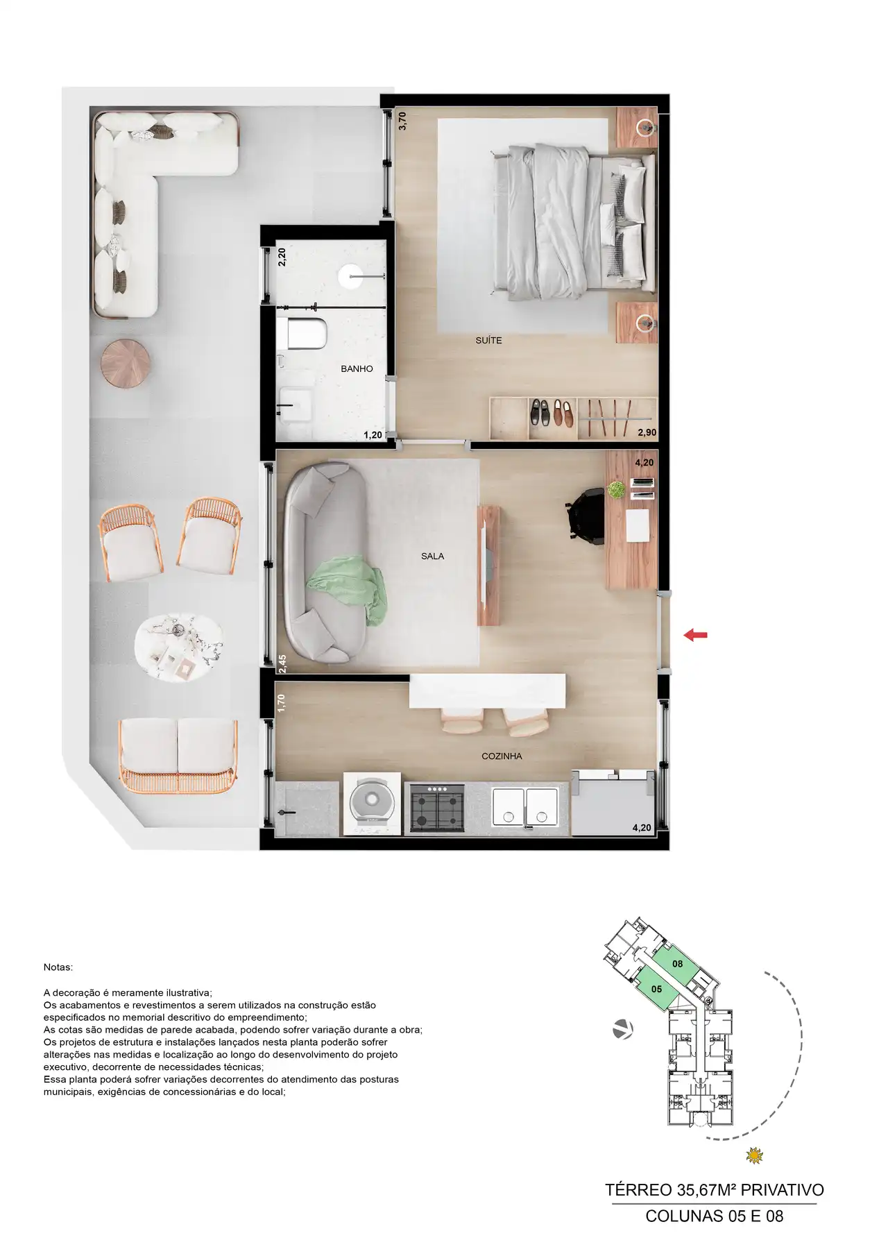 Cobertura, 1 quarto, 56 m² - Foto 35