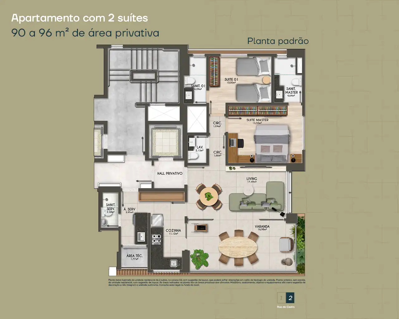 Planta -  - Robson Cunha Imóveis