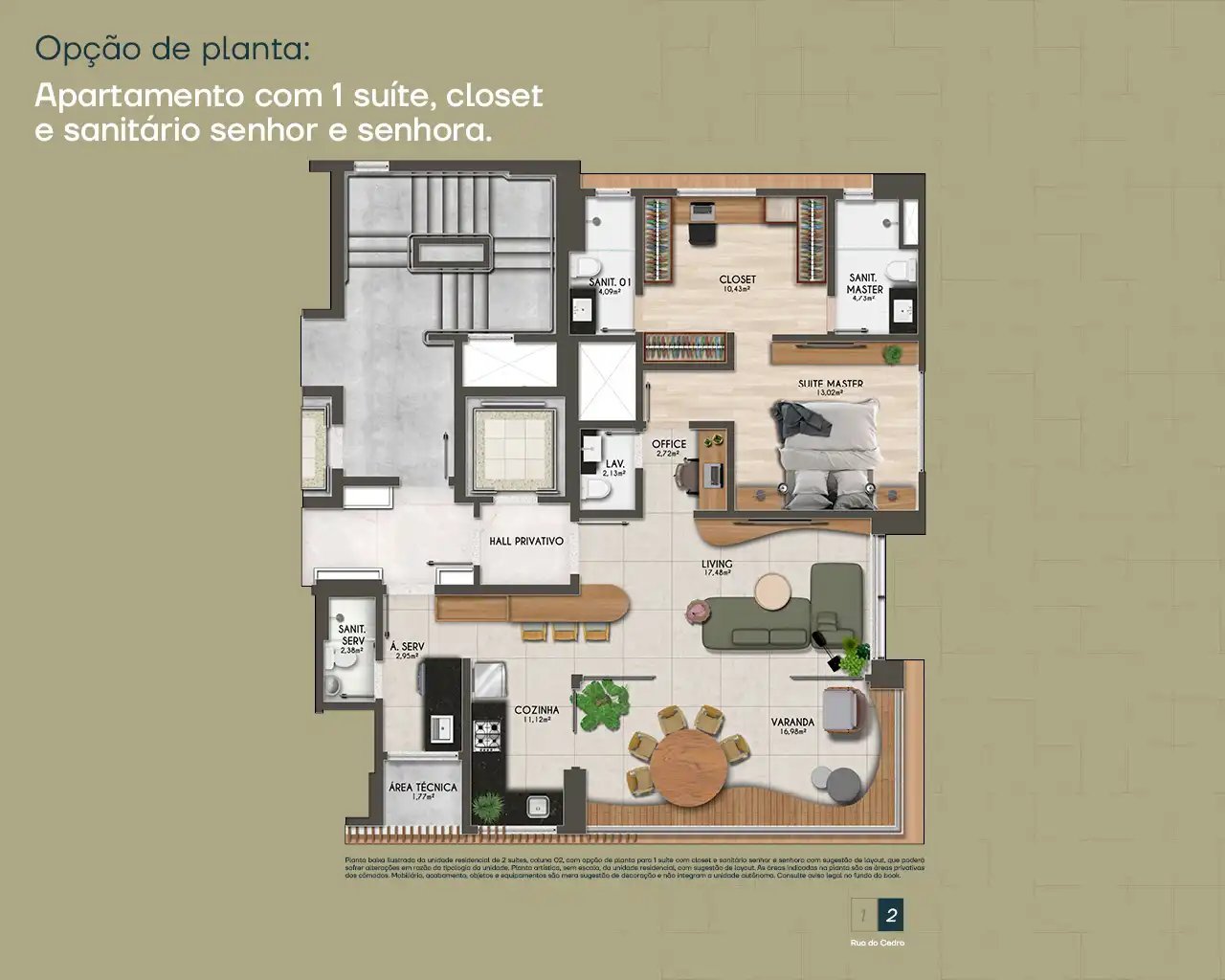 Planta -  - Robson Cunha Imóveis