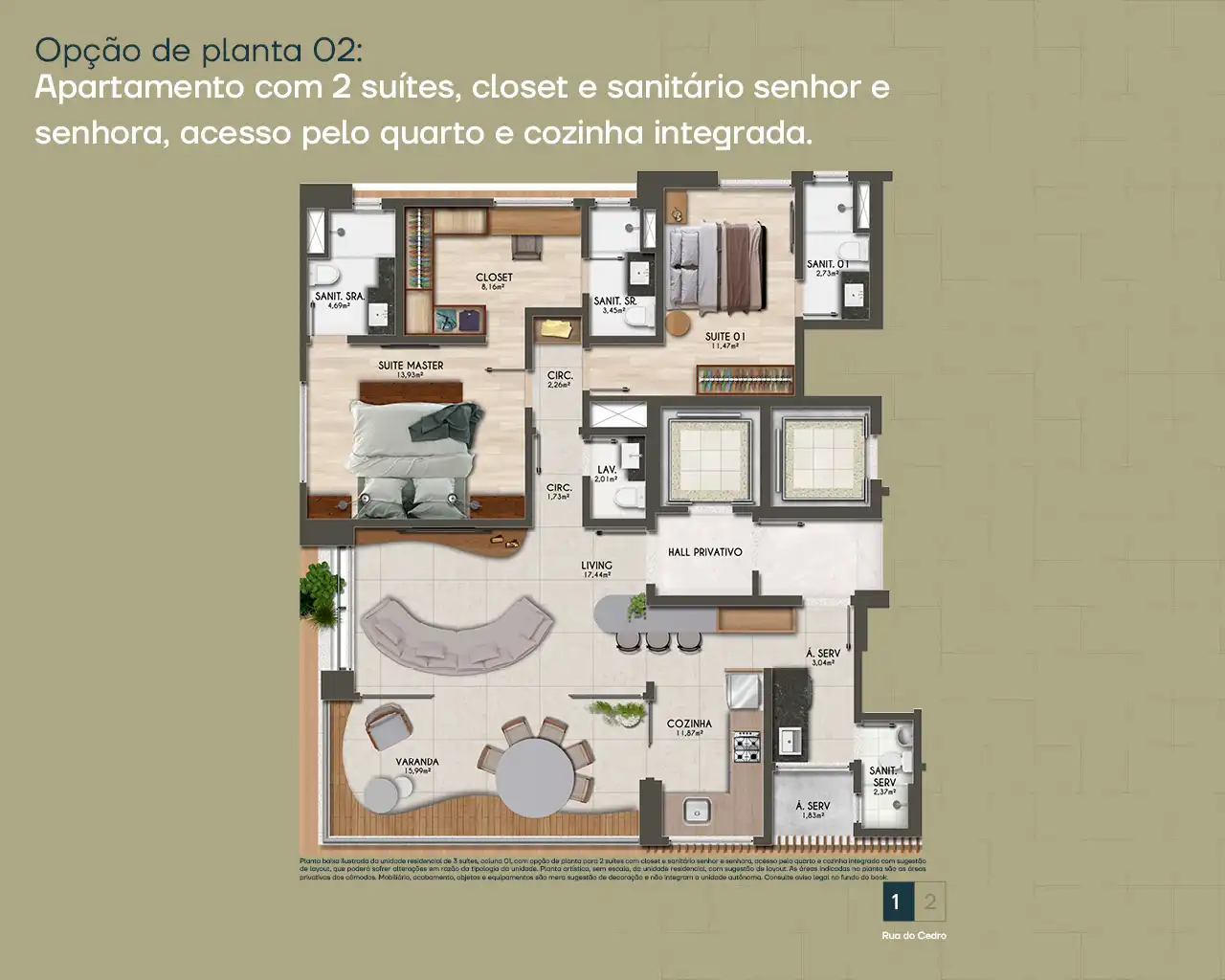 Planta -  - Robson Cunha Imóveis
