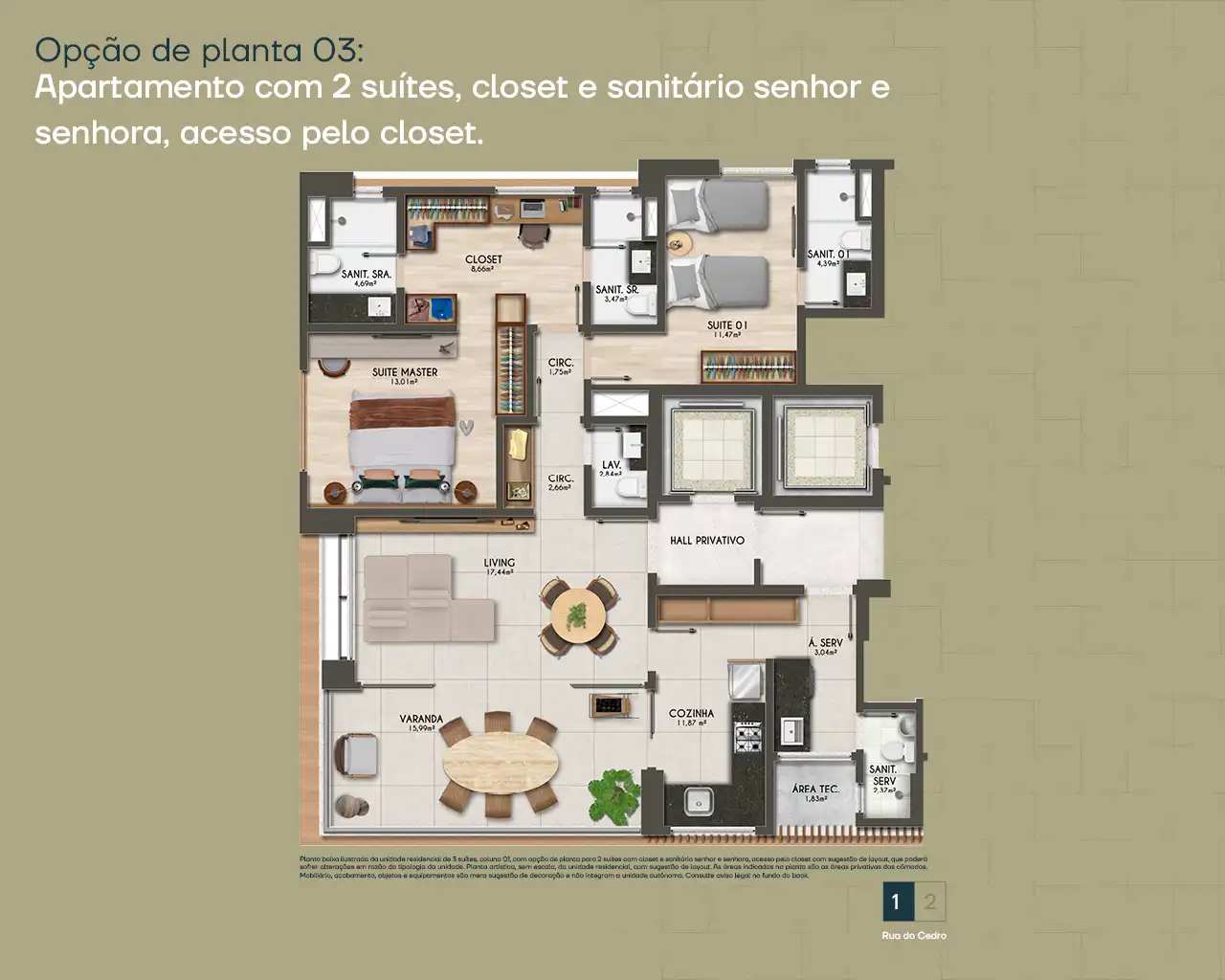 Planta -  - Robson Cunha Imóveis
