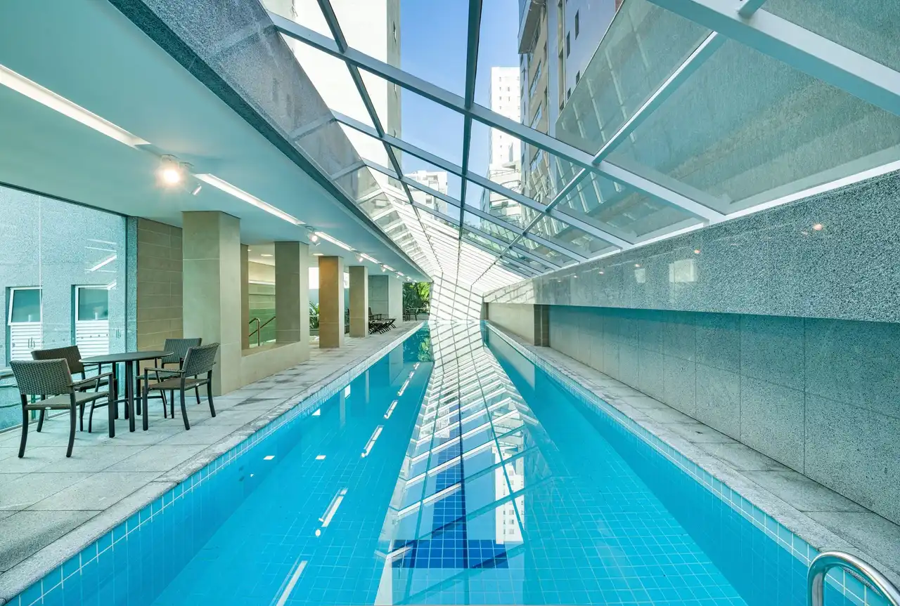 Piscina com raia - Apartamento à venda no Toscana com 4 quartos e 181m²