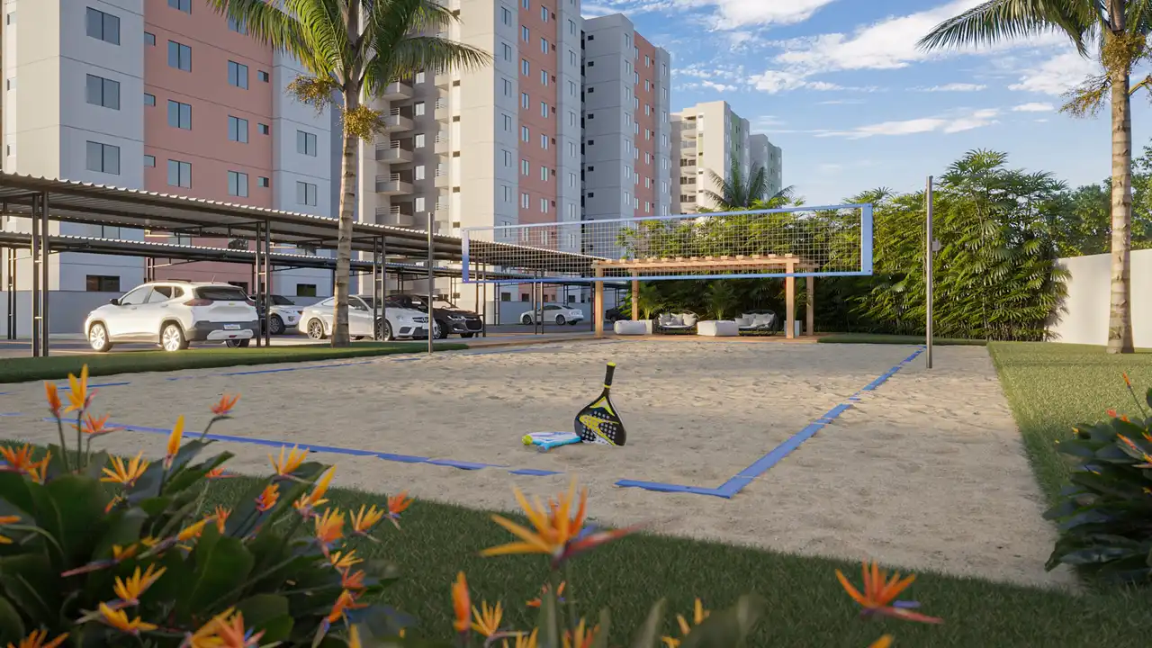 Quadra de beach tennis