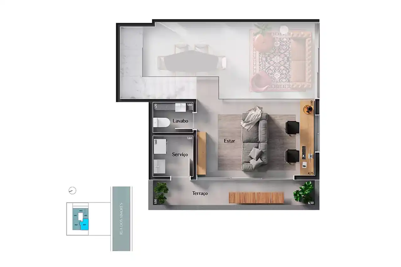 Planta -  - VERSALHES IMÓVEIS