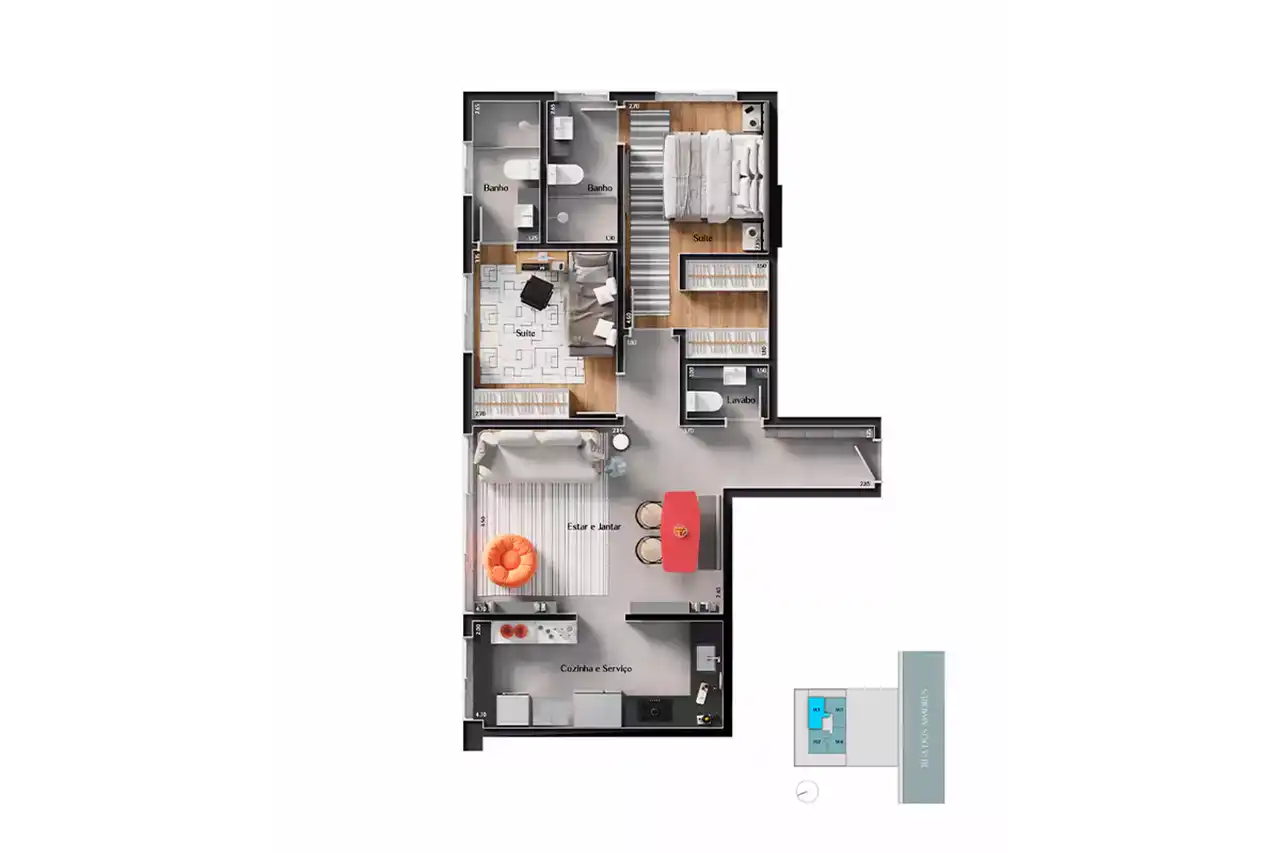 Planta -  - VERSALHES IMÓVEIS