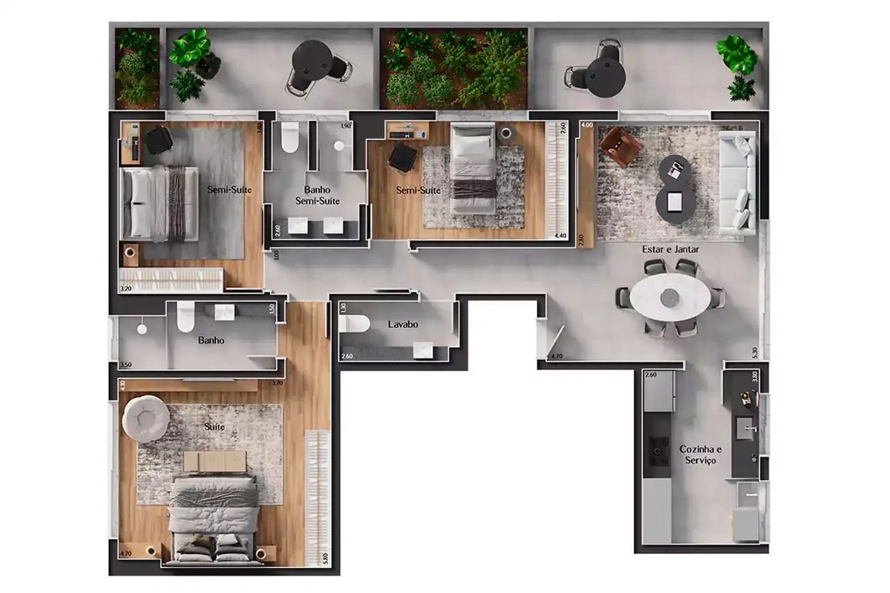 Planta -  - VERSALHES IMÓVEIS