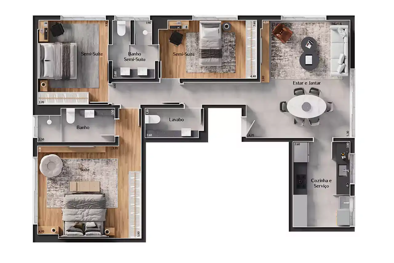 Planta -  - VERSALHES IMÓVEIS