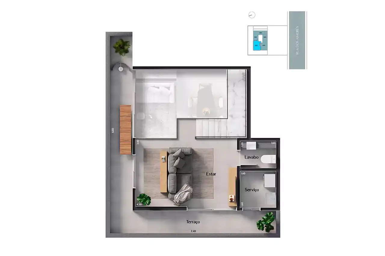 Planta -  - VERSALHES IMÓVEIS