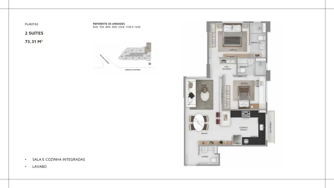 Planta -  - LEFER ATIVOS IMOBILIÁRIOS ESPECIAIS LTDA