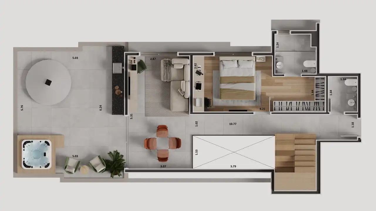 Planta -  - Única Consultoria Imobiliária