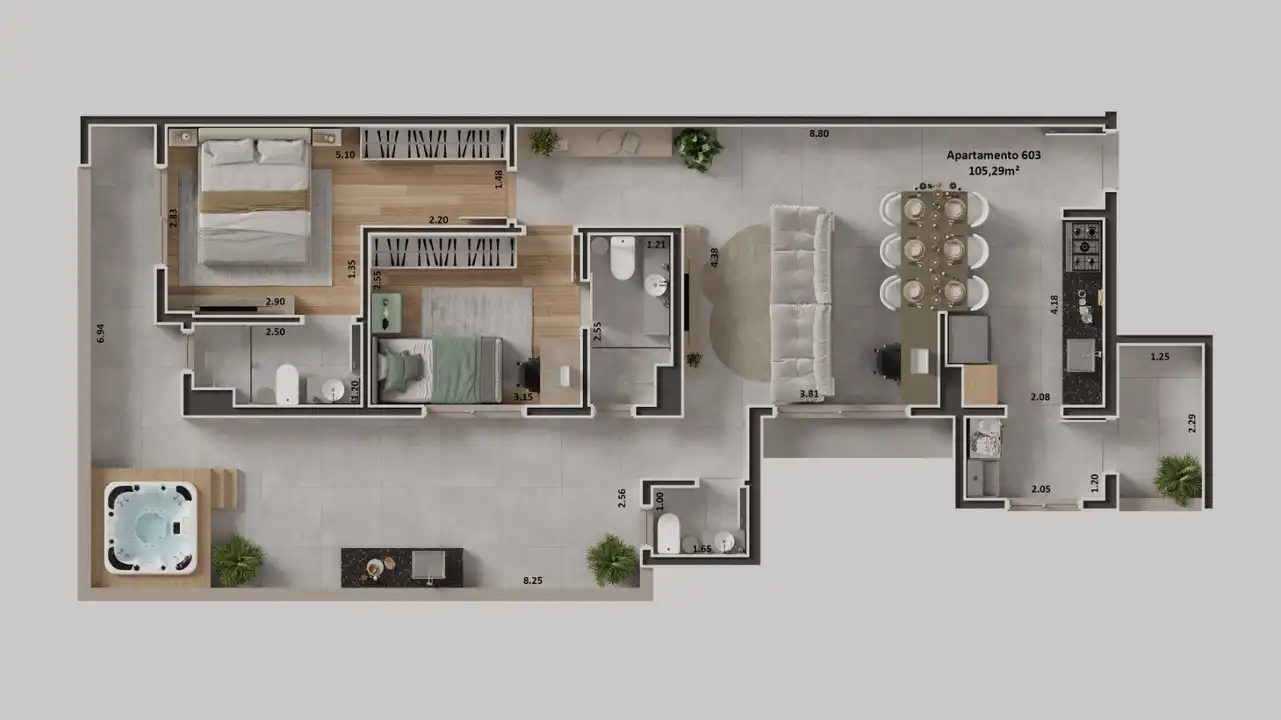 Planta -  - Única Consultoria Imobiliária