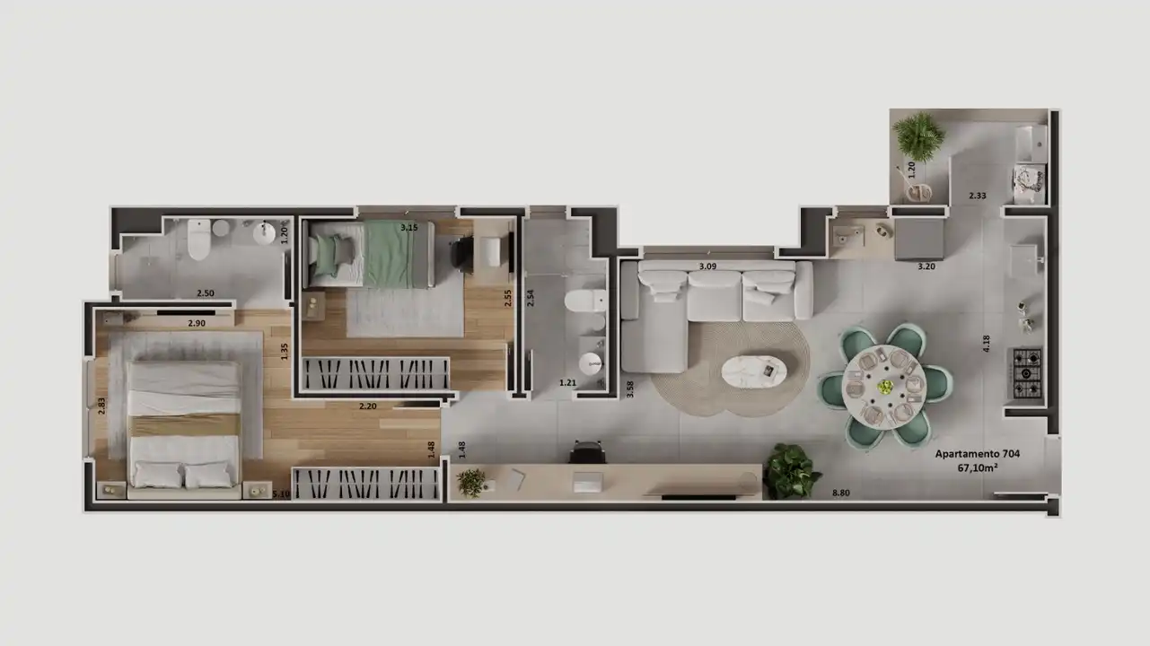 Planta -  - Única Consultoria Imobiliária