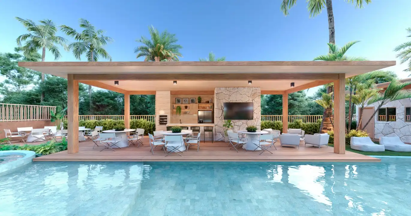 Deck - Apartamento à venda no Arti Guarajuba, com 3 quartos e 100m²