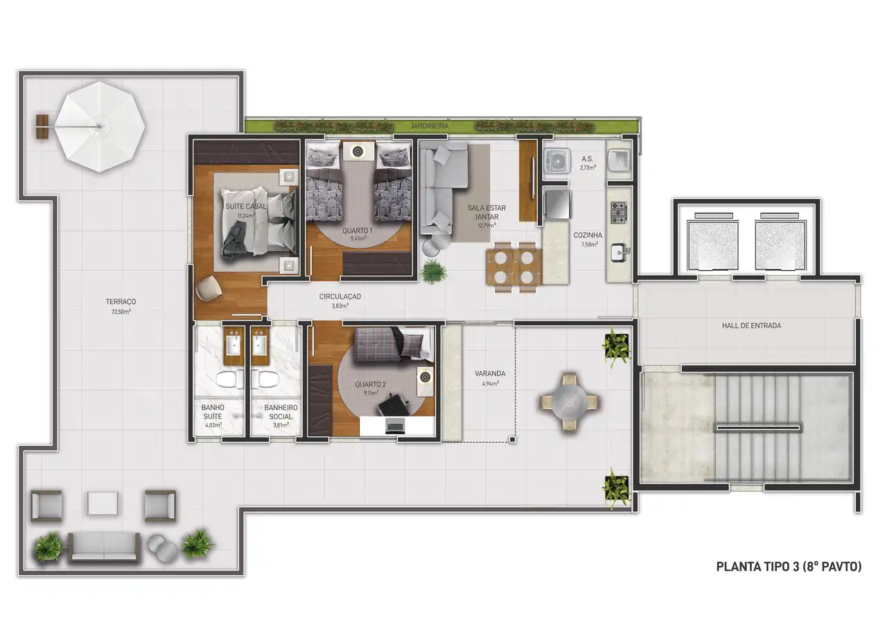 Planta -  - VERSALHES IMÓVEIS