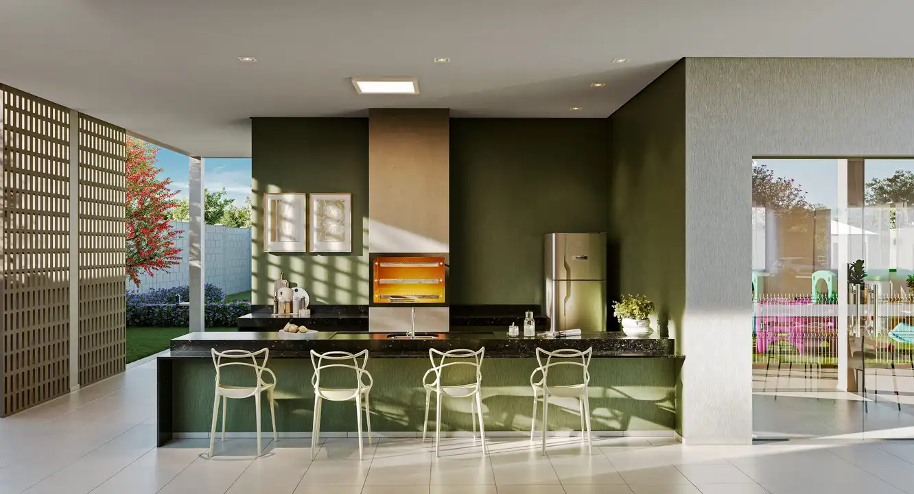 Espaço gourmet - Apartamento à venda no Villa d’Oro, com 2 quartos e 43m²
