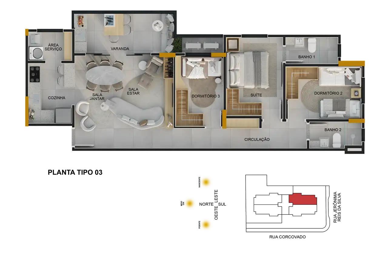 Apartamento tipo 03