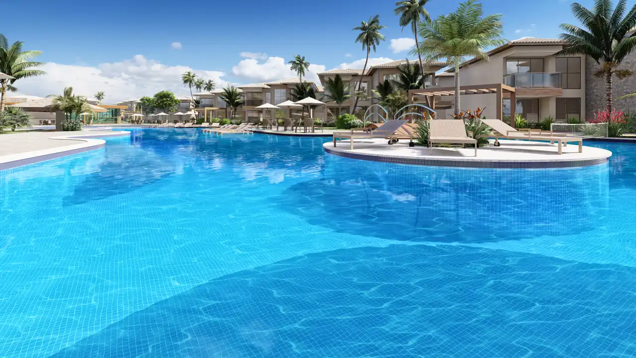 Piscina - Apartamento à venda no Guarajuba Ville, com 4 quartos e 222m²