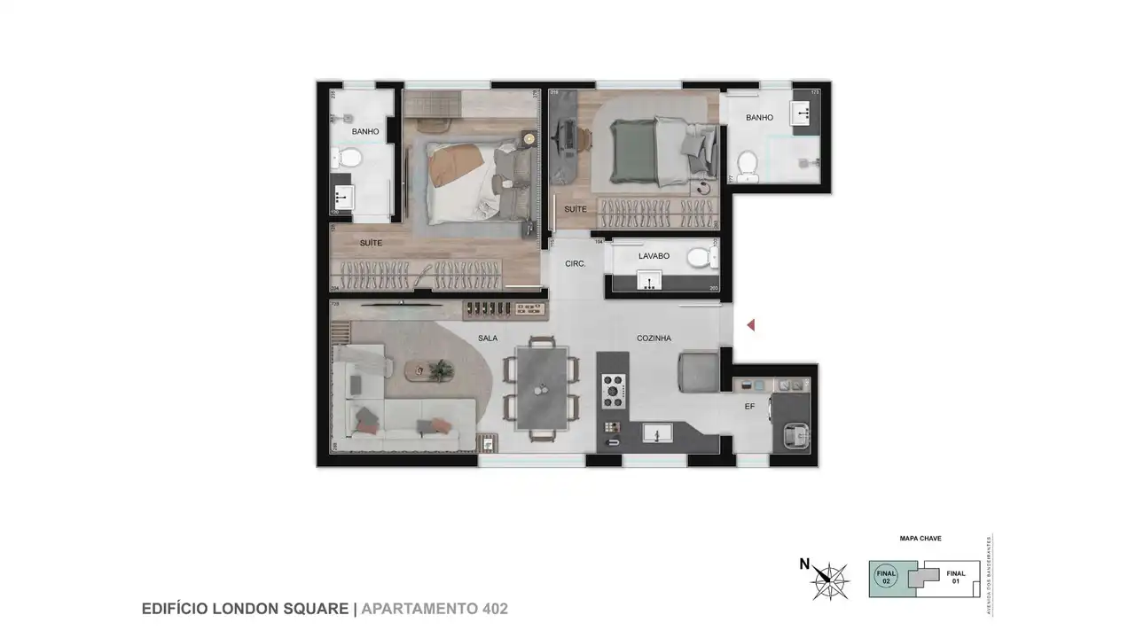 Planta -  - VERSALHES IMÓVEIS