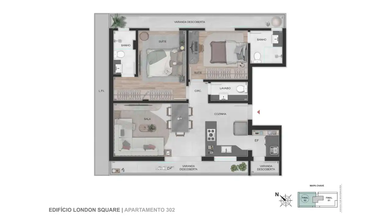 Planta -  - VERSALHES IMÓVEIS