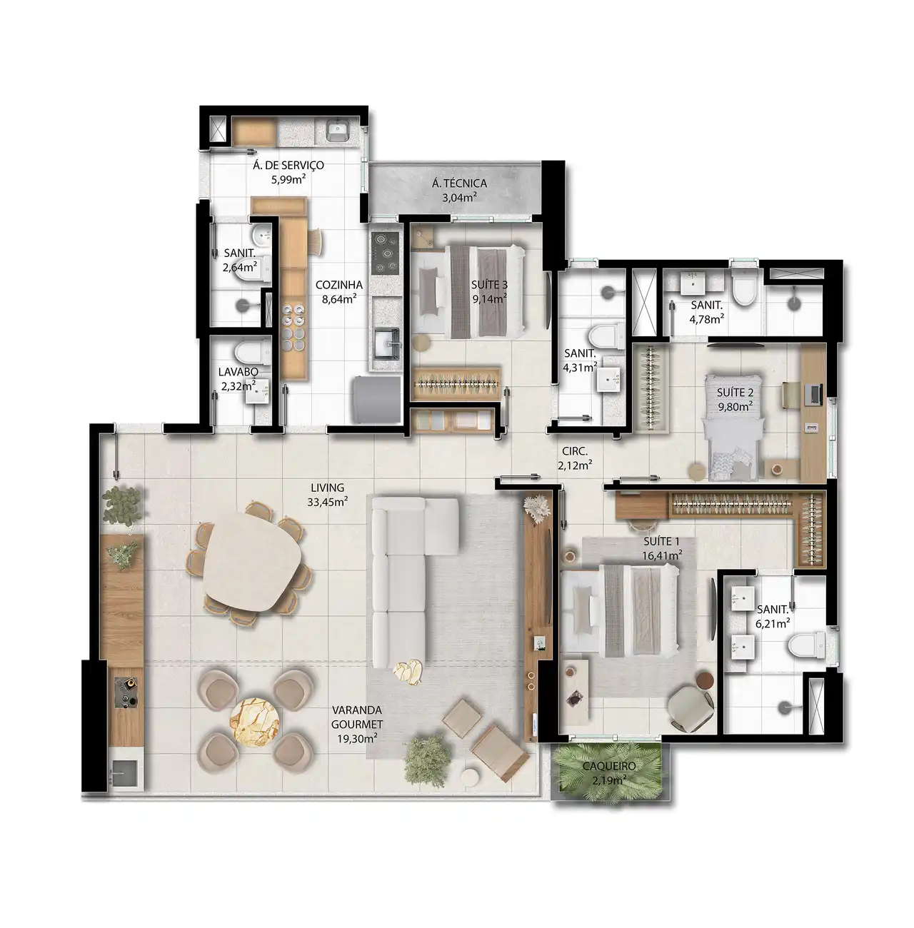 Planta -  - Robson Cunha Imóveis