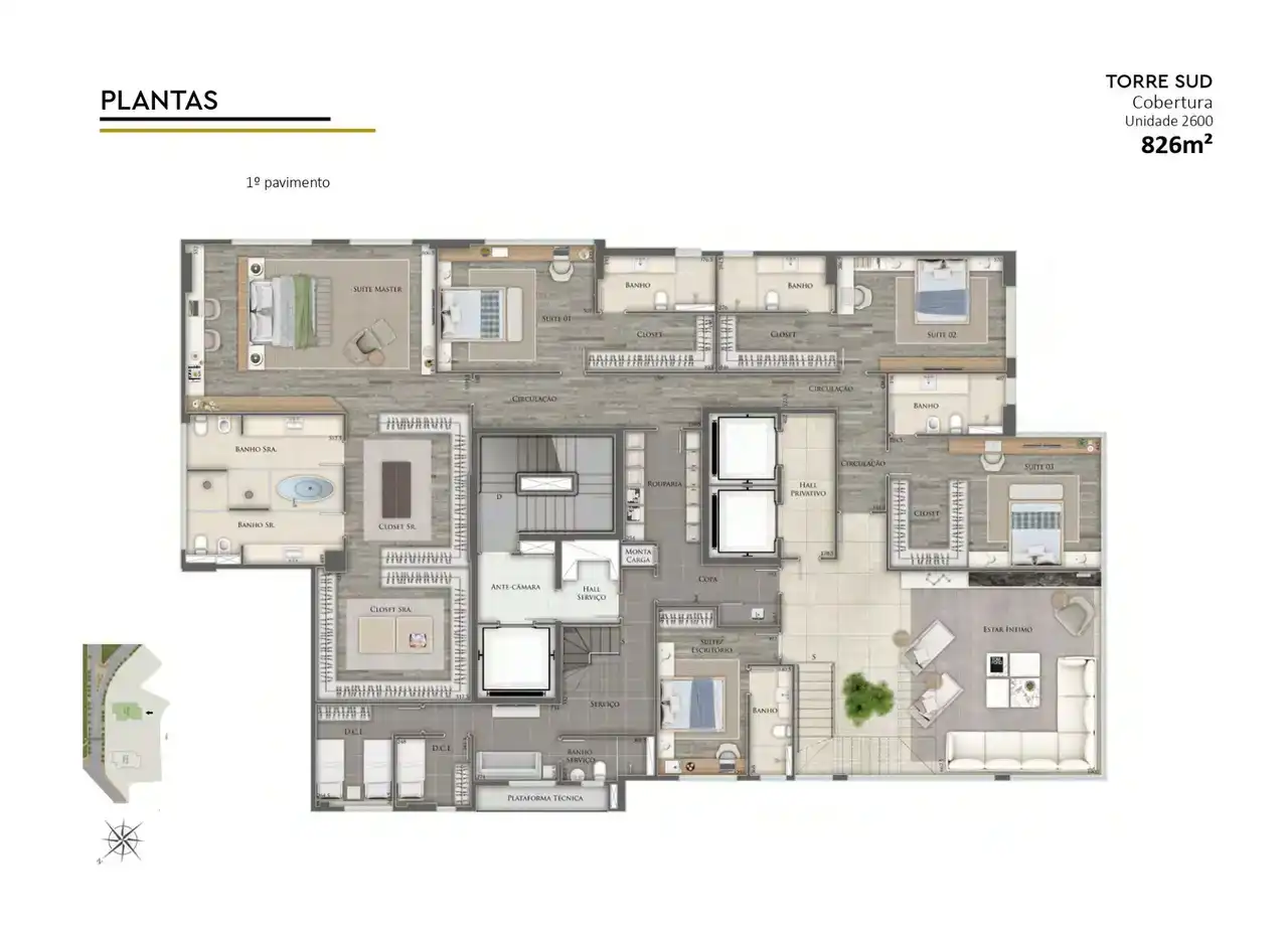 Planta -  - VERSALHES IMÓVEIS