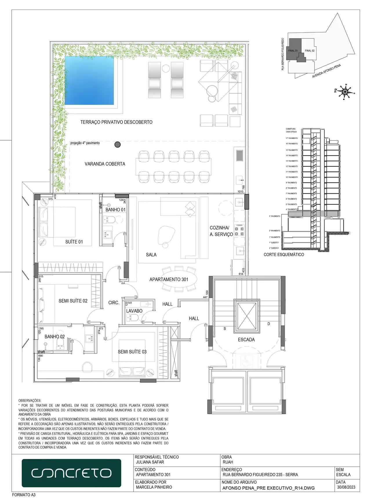 Planta -  - LEFER ATIVOS IMOBILIÁRIOS ESPECIAIS LTDA