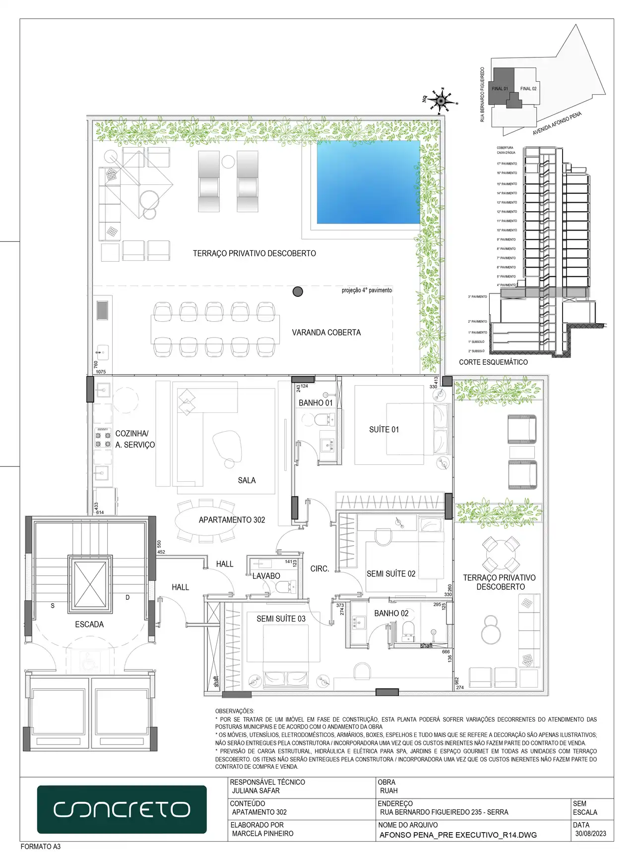 Planta -  - LEFER ATIVOS IMOBILIÁRIOS ESPECIAIS LTDA