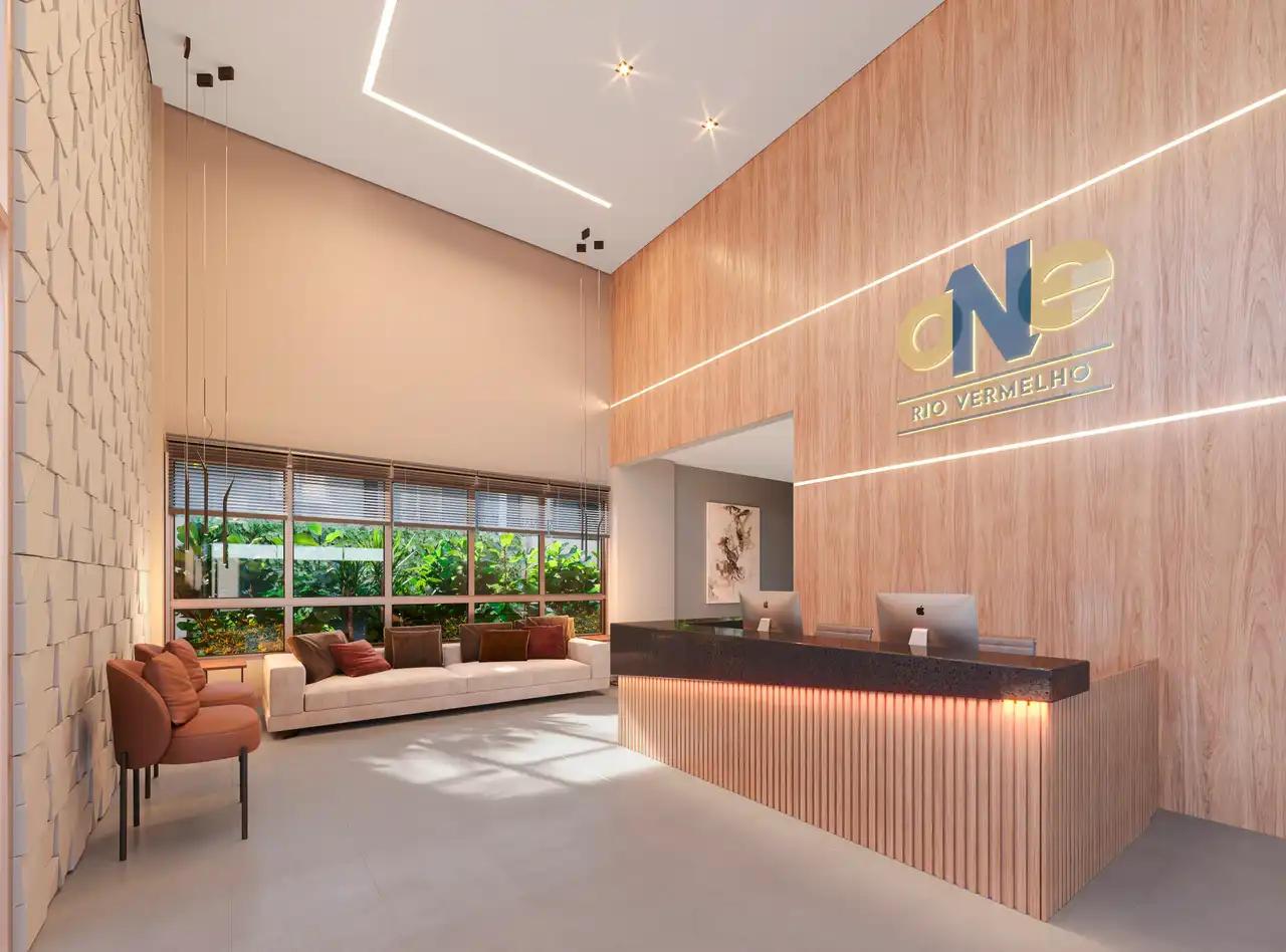 Hall - Apartamento à venda no One Rio vermelho, com 1 quarto e 22m²